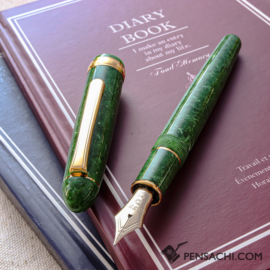 PLATINUM #3776 Century Celluloid Fountain Pen - Emerald | PenSachi