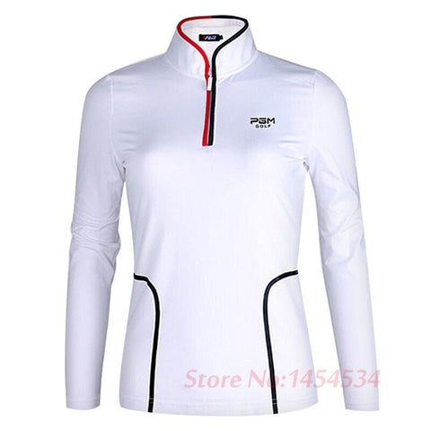 womens long sleeve golf polo