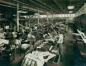 Old photo of Truform manufacturing facility in the 1950s