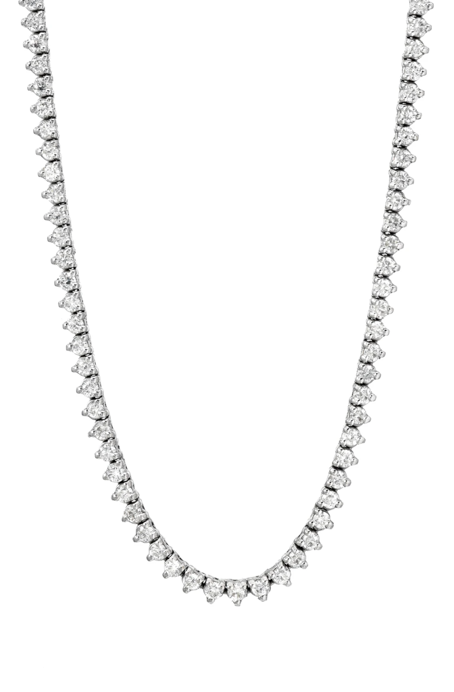 3 prong diamond necklace