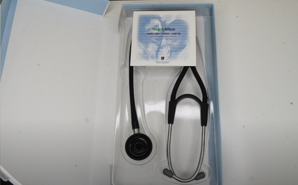 Welch Allyn Harvey Elite Stethoscope Inside the Box