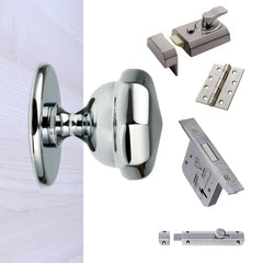 chrome door knob