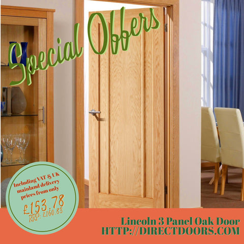 Lincoln 3 Panel Oak Door