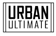 Black and white typography logo "URBAN ULTIMATE"