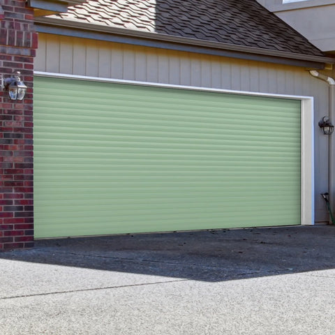 Gliderol Electric Insulated Roller Garage Door from 4472 to 4890mm Wide - Chartwell Green