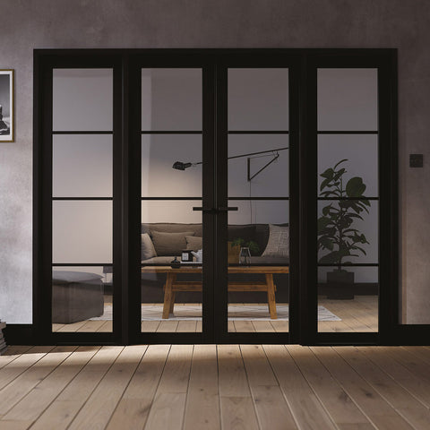 Black contemporary room dividers