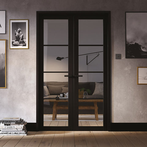 Black modern style room dividers