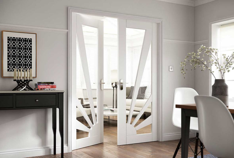 living room doors white