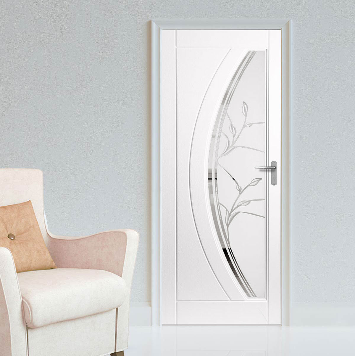 Gemini Lightly Grained PVC Door - Twilight Style ...