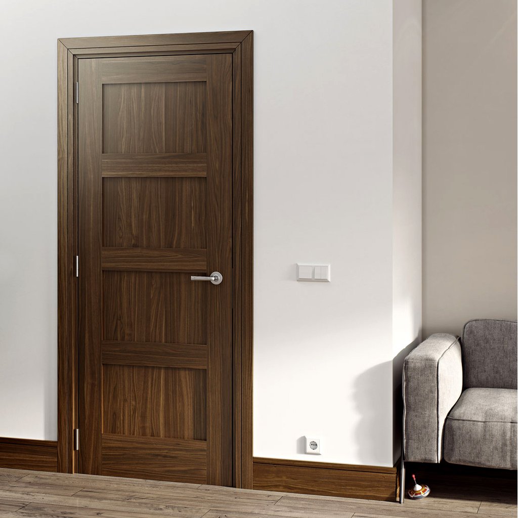 Coventry Prefinished Walnut Shaker Style Door