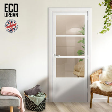 Melville 3 Panel Solid Wood Internal Door UK Made DD6409 - Eco-Urban®