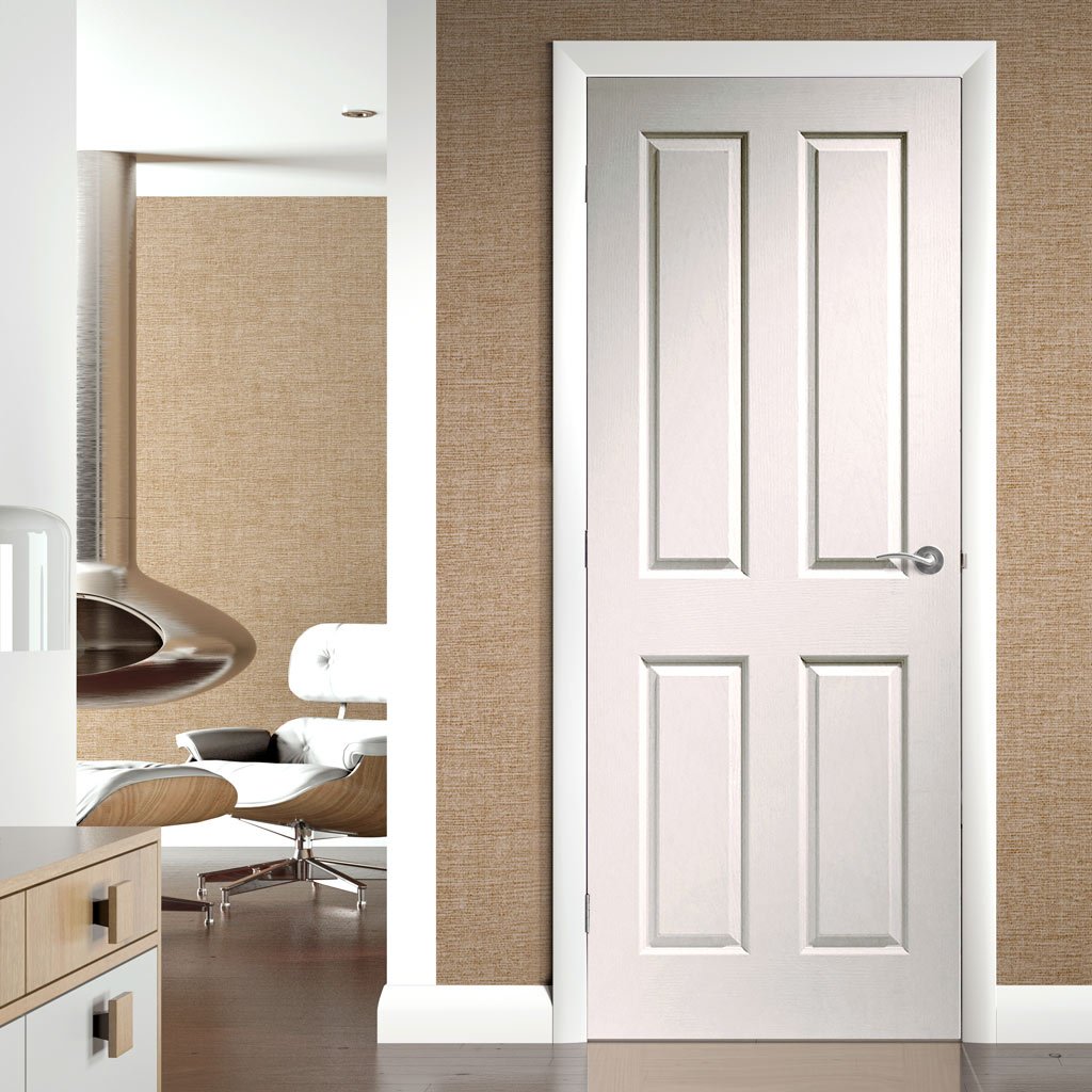 White Moulded Victorian 4 Panel Internal Doors Home
