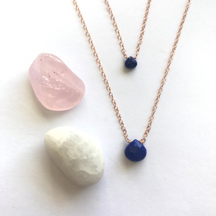 Lapis Free-form Necklace – Maile By Design