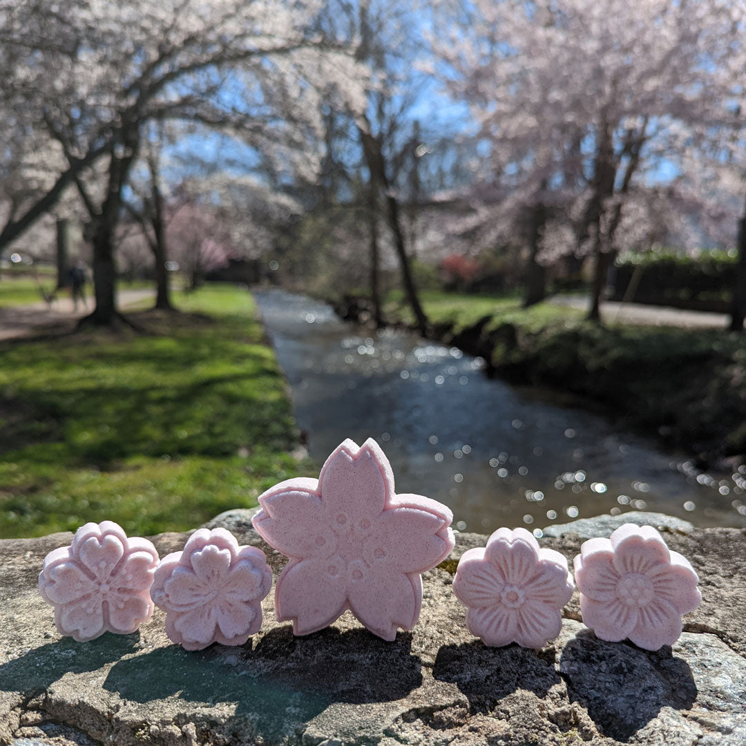All Natural Sakura Bath Bomb Cherry Blossom Bath Bombs
