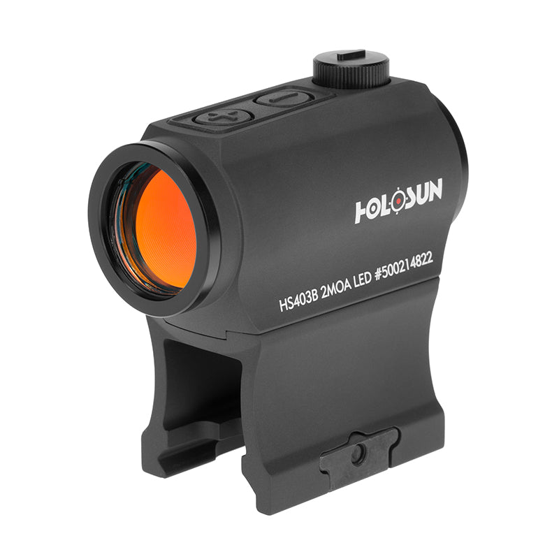 HOLOSUN - HS403C Red 2MOA Dot, Solar Failsafe, 20mm Tube, 2 MOA