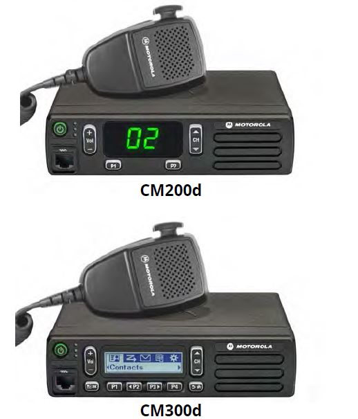 Motorola CM200d/CM300d Mobile Two-way Radio