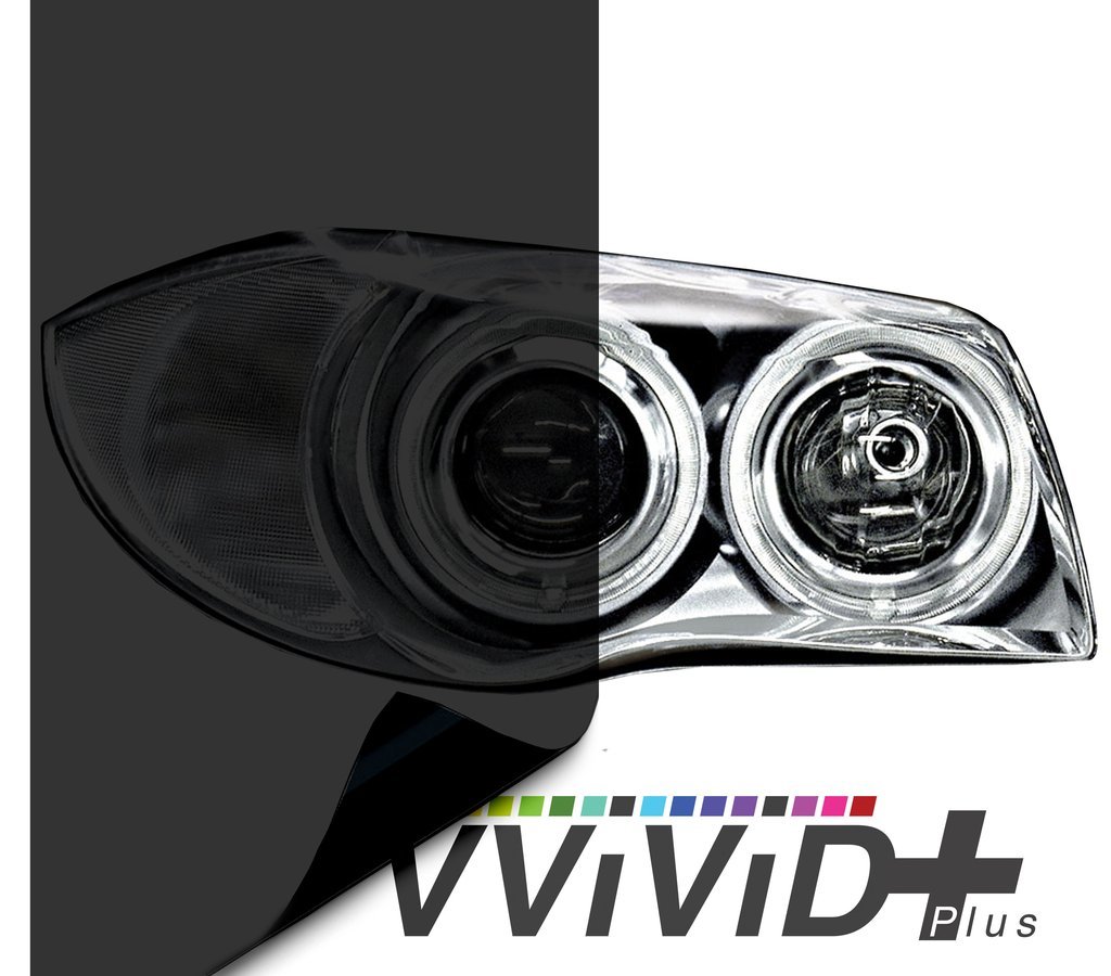 2020 VViViD+ Dark Smoke Headlight Air-tint - V318