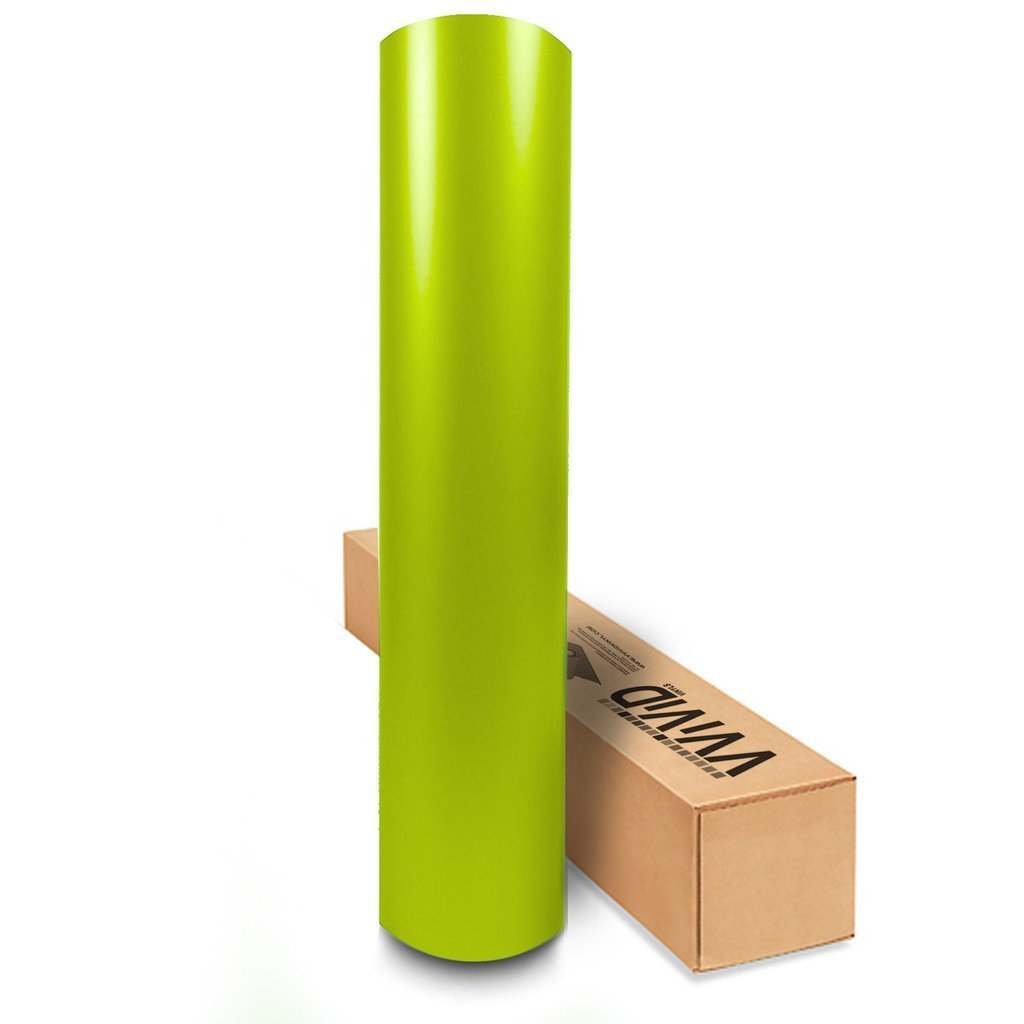 VViViD Lime Green Gloss Vinyl Roll Car Wrap with Air Release ( 60