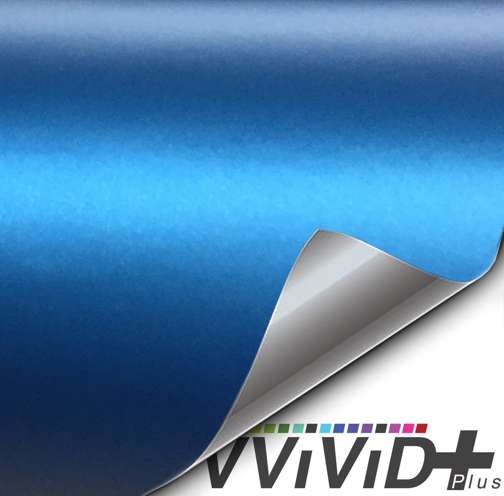 Matte Dark Blue Car Wrap Vinyl Roll with Air Release 3mil-VViViD8 (100ft x  5ft (Bulk Car Wrap Kit))