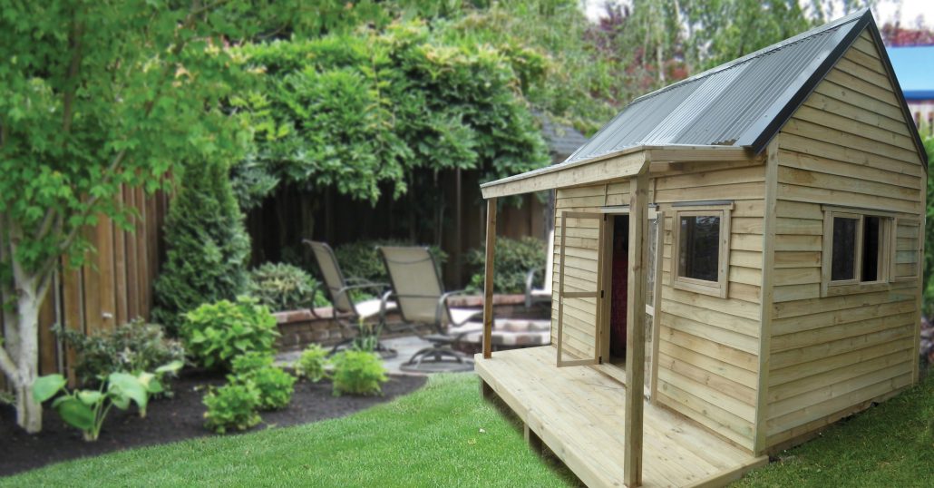 sleepout granny flat cabin wooden kitset garden shed