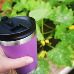 Mulberry purple reusable coffee mug | Little Twidlets 