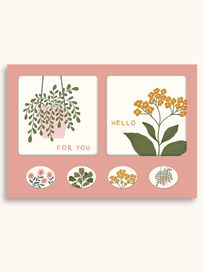 Kaleidoscope Garden Mini Note Card Set with Stickers – Studio Oh!