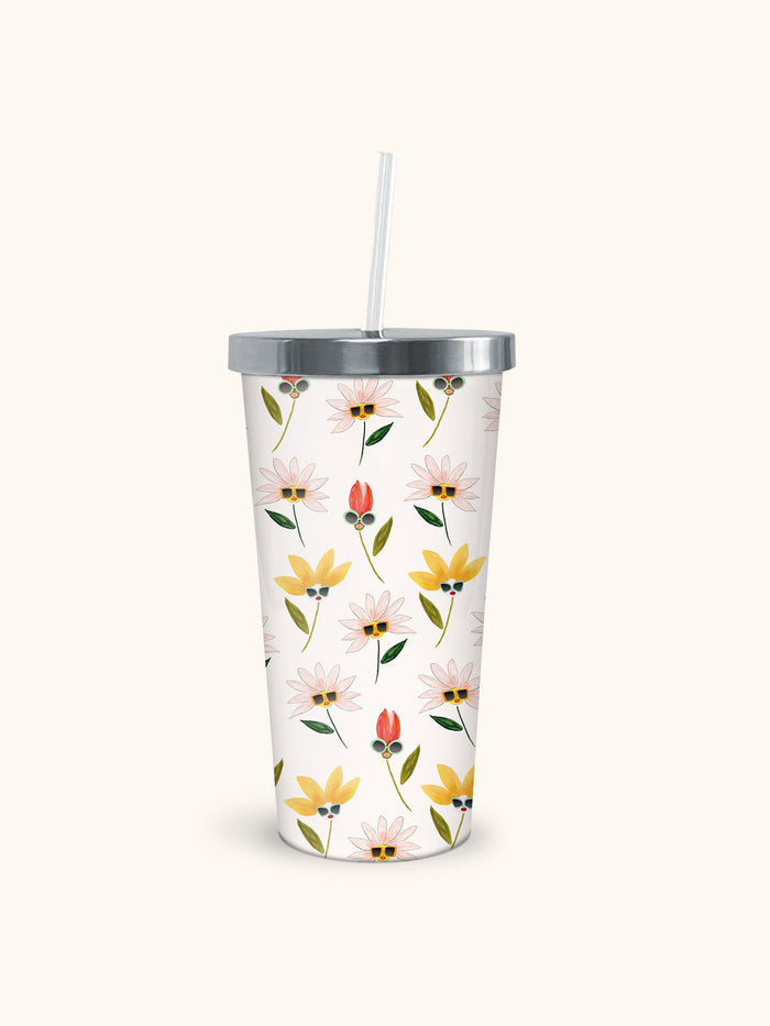 Rae Dunn Insulated Stainless Steel Tumblers w/Lids - Hot Mess, But