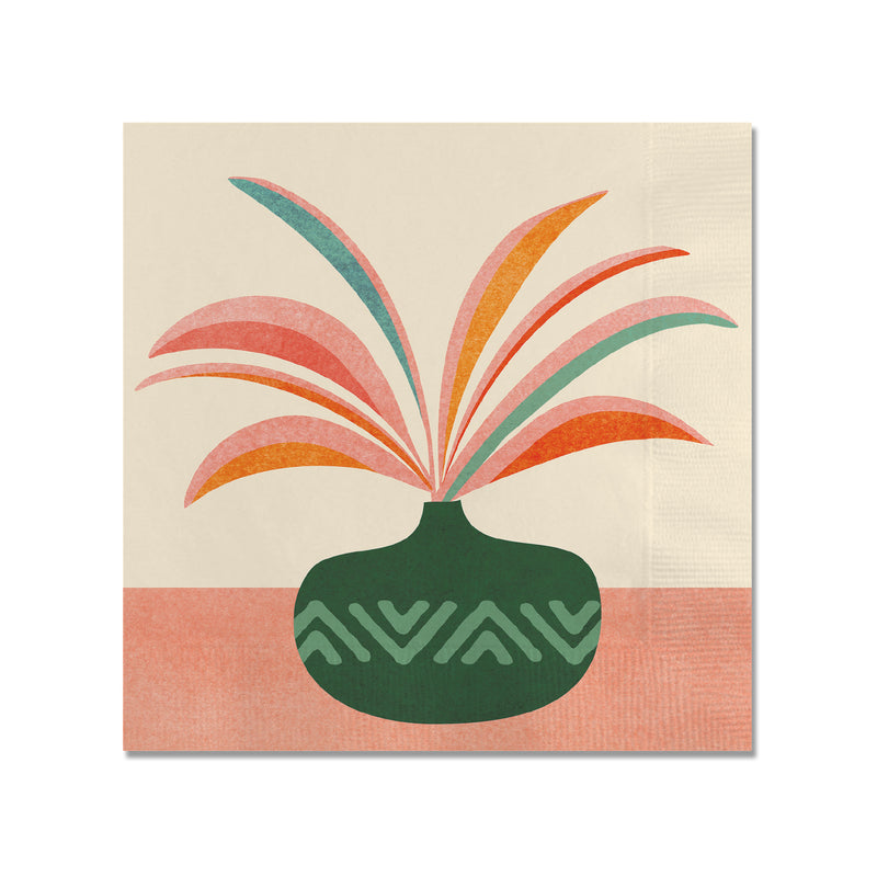 Fanciful Fronds Beverage Napkin