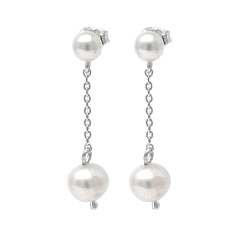 Sterling Silver Freshwater Pearl Stud Earrings