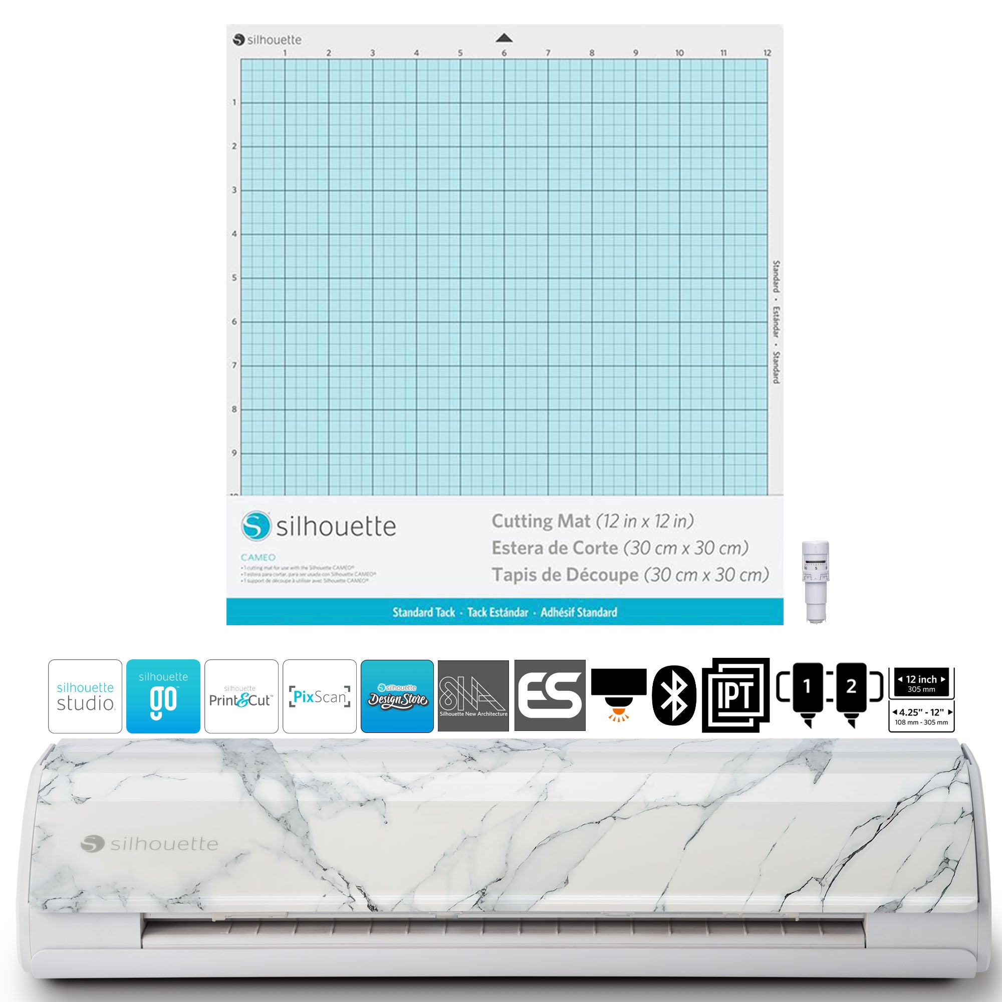  Silhouette Mint Stamp Sheets .5X.5 2/Pkg