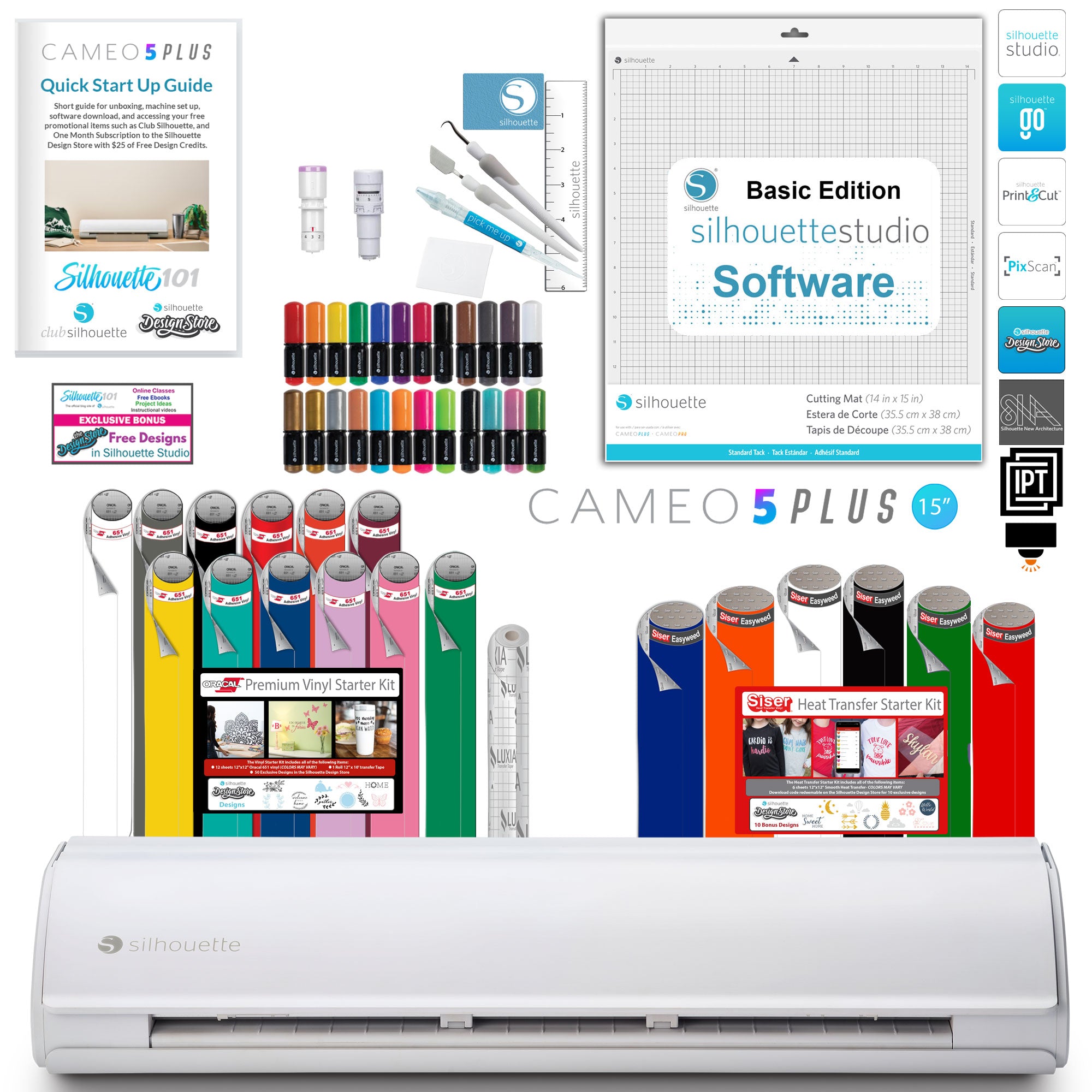 Silhouette Cameo 4 - Heat Transfer Bundle – Mimic Brands