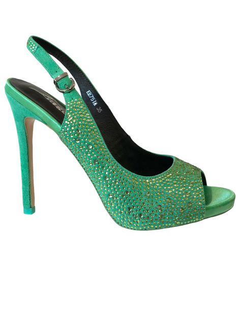 green black heels