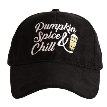 Pumpkin Spice & Chill Suede Hat-Black