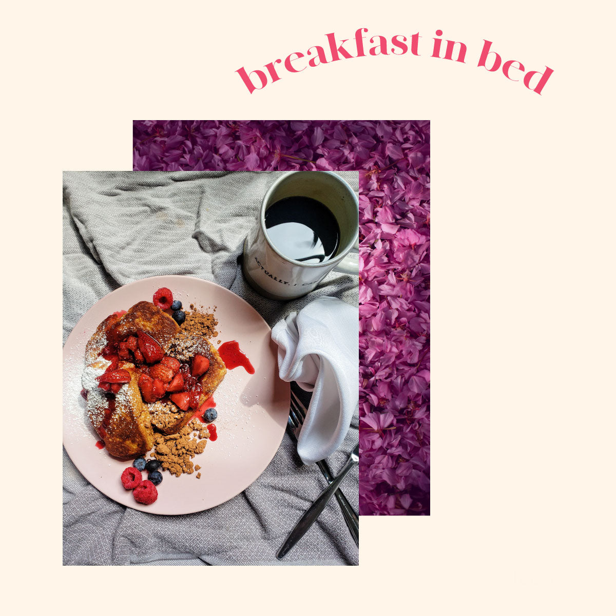 French Toast With Hibiscus Tea Compote