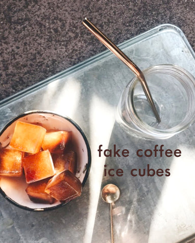 Fake Coffee Ice Cubes