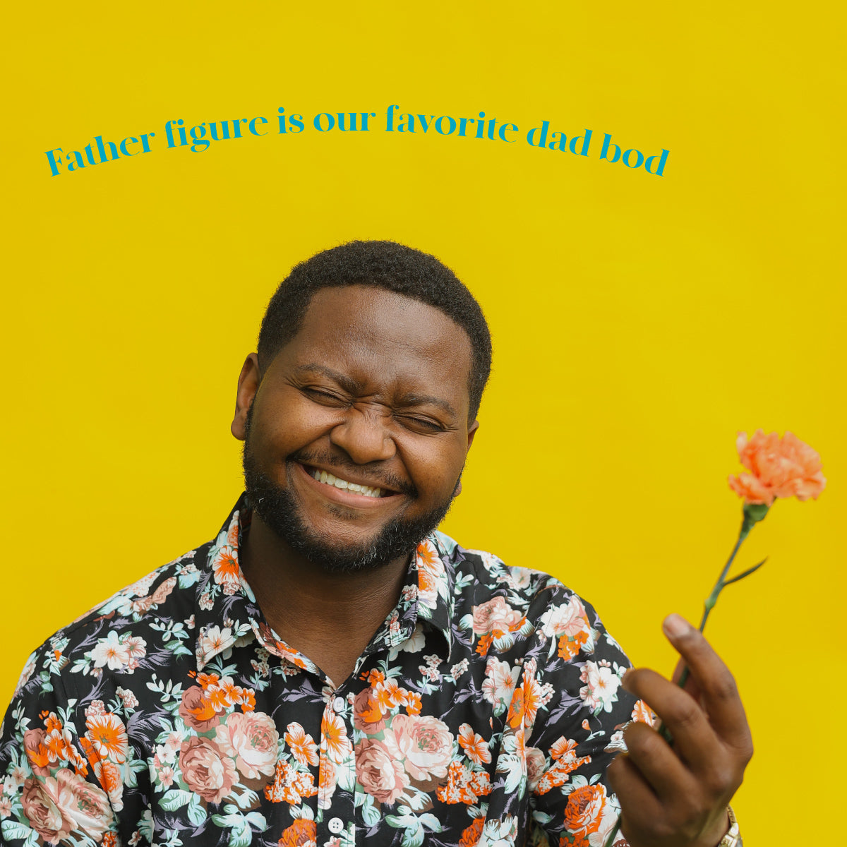 Father Figure on Yellow With Dad Joke