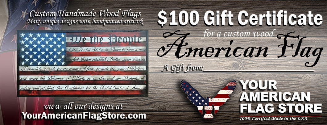 Gift Card 100 Your American Flag Store