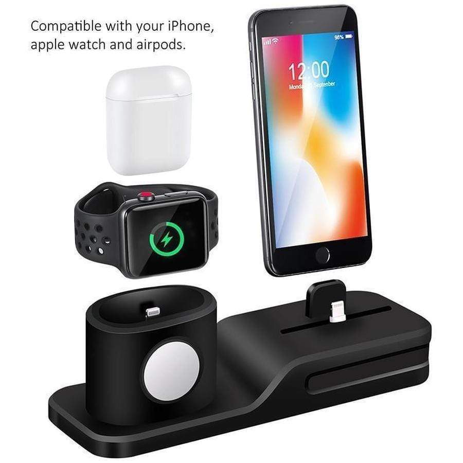 personale postkontor Forsendelse 3 in 1 Charging Dock Station (iPhone, Apple Watch & Airpods) – The  Ambiguous Otter