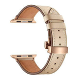 Olamoira Apple Watch Leather Band China / Apricot | Rose Gold / 40mm The Ambiguous Otter