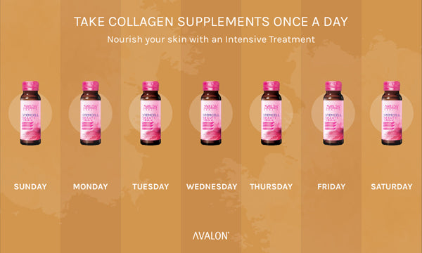 Take collagen supplements once a day