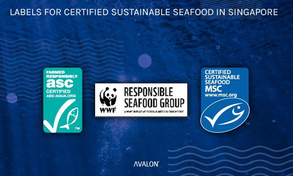 labels for certified sustainable seafood in Singapore