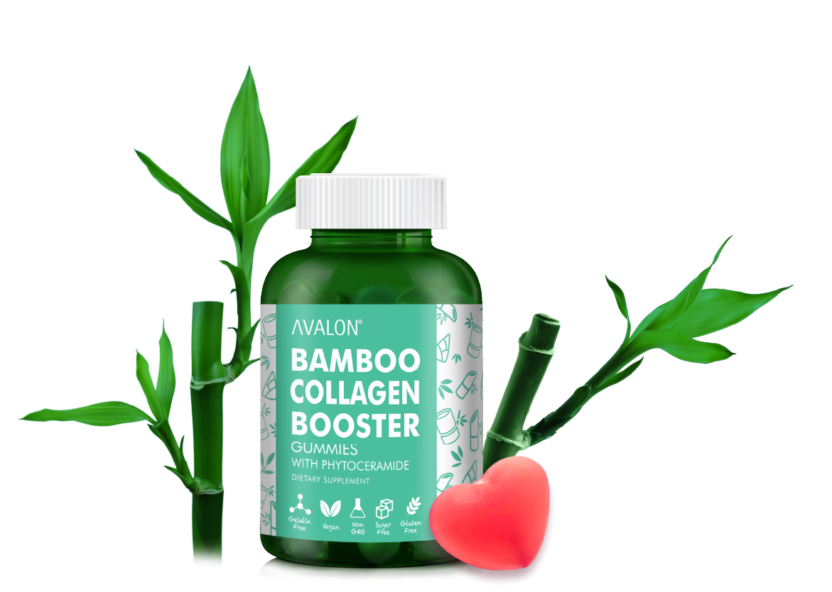 Try Singapore’s 1st Vegan Bamboo Collagen Booster for a more youthful you. AVALON Bamboo Collagen Booster Gummies are made with bamboo extract, Amla extract, Phytoceramide from rice bran, Vegan Hyaluronic Acid, Hydroxyproline, L-Proline, L-Lysine, L-Glycine, Biotin and Vitamin E. Supports your body’s natural collagen production and helps improve skin elasticity, smoothness and hydration. Formulated for daily use, our gummies are sugar-free, contains just 10 calories, cruelty free, allergen free and non-GMO. Suitable for vegans.