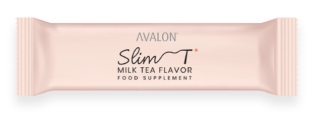 Enjoy deliciously guilt-free milk tea while maintaining a healthy weight and preventing blood sugar spikes. AVALON® Slim T is made with White Kidney Bean Extract (Phase II Carb Controller), African Wild Mango Seed Extract (Fat Blocker), L-arabinose (Sugar Blocker), Vitamin B Complex, Folic Acid and Biotin. Slimming, boosts metabolism, weight management, maintains healthy blood sugar levels, blocks carbs and fat absorption, promotes partial satiety. Formulated for daily use, our functional beverage is low in calories and skin-friendly, whilst satisfying your milk tea craving.