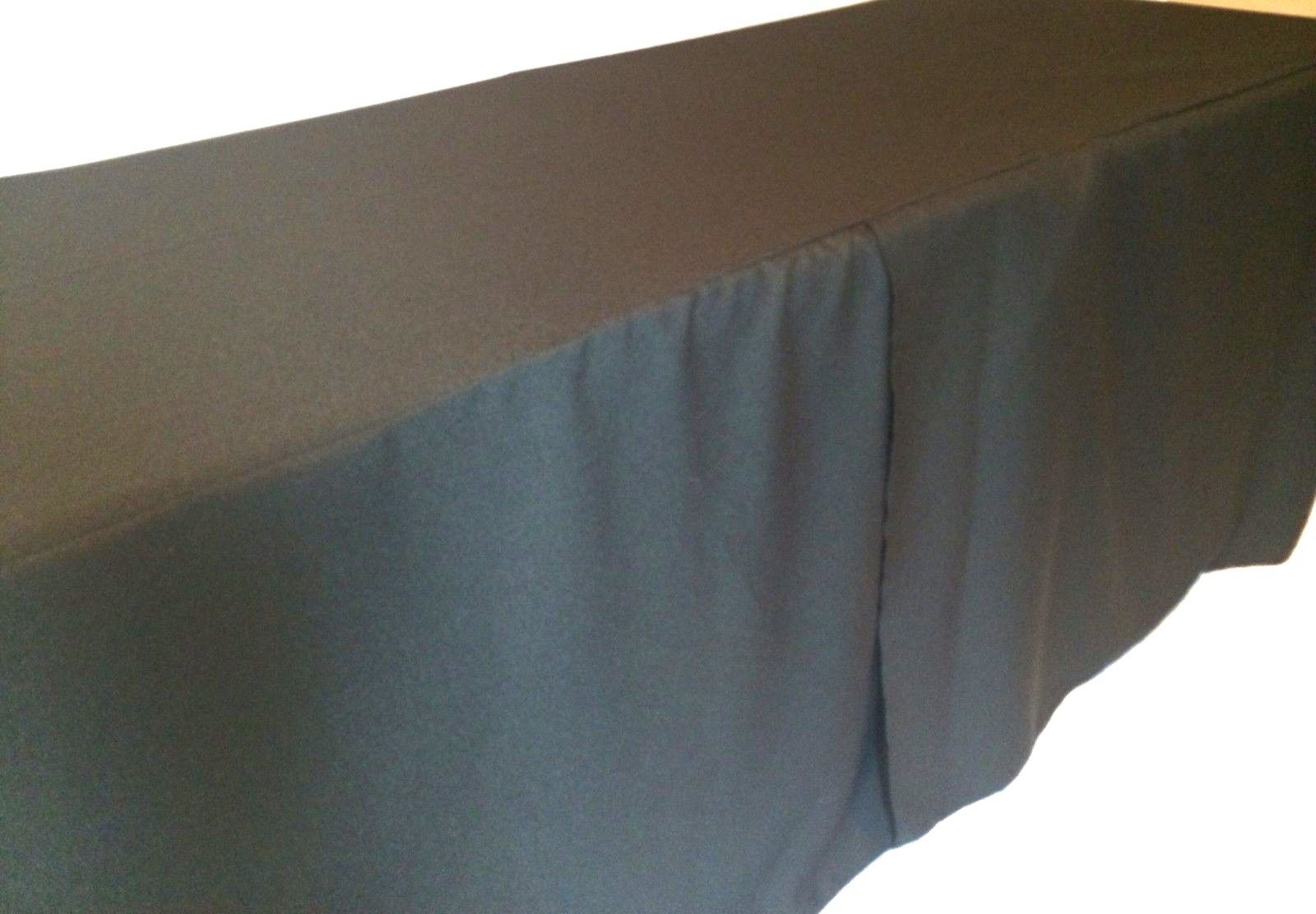 black trade show tablecloth