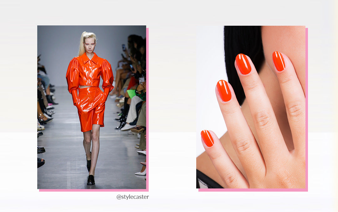 2020 Trends - Colourful Leather x Matching Nails