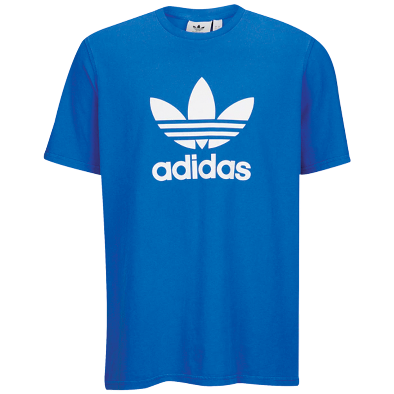 blue adidas trefoil shirt