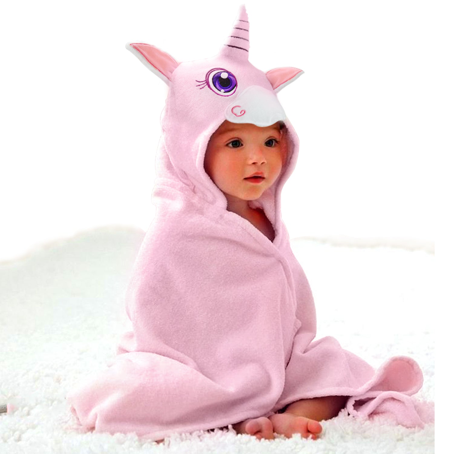 unicorn baby bath towel