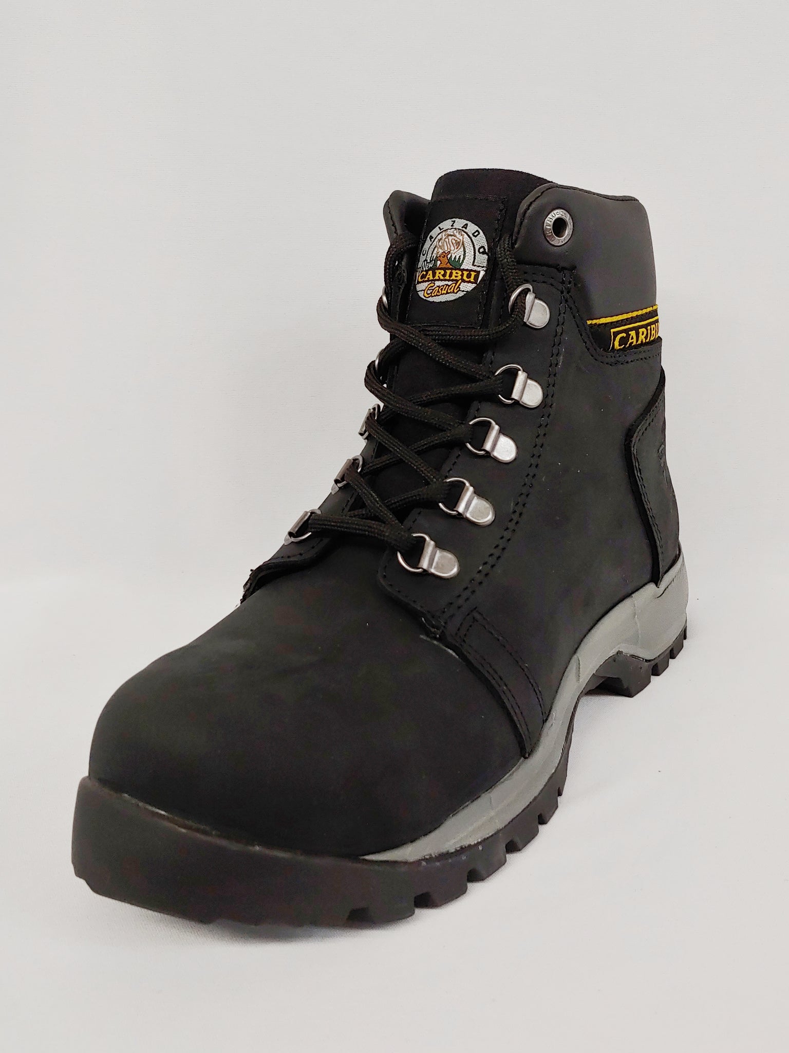 black steel toe cap boots