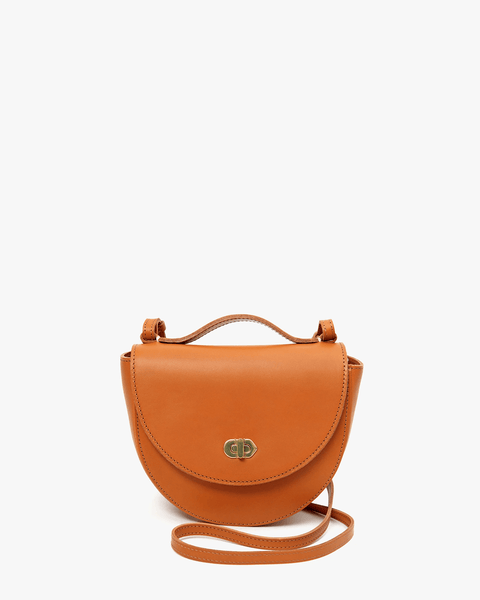 Clare V. Autumn Croco Le Zip Sac in Cuoio - Bliss Boutiques