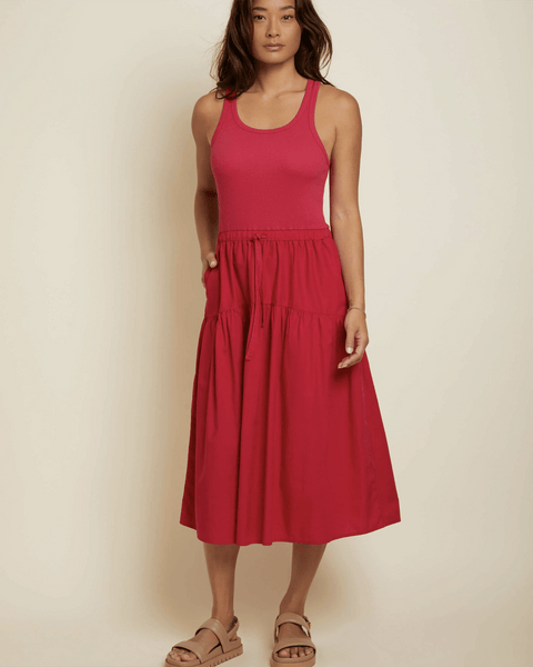 Bella Dahl Flowy Tiered Cami Dress in Summer Night- Bliss Boutiques